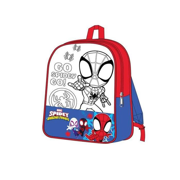 Cerdá Diy Set Mochila Spidey para Niños +3 Años Roja 30x38x14 cm