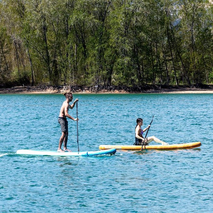 Tabla de Paddle Surf Hinchable 2 en 1 con Asiento y Accesorios Siros InnovaGoods 10'5" 320 cm 26 Tabla de Paddle Surf Hinchable 2 en 1 con Asiento y Accesorios Siros InnovaGoods 10'5" 320 cm 26