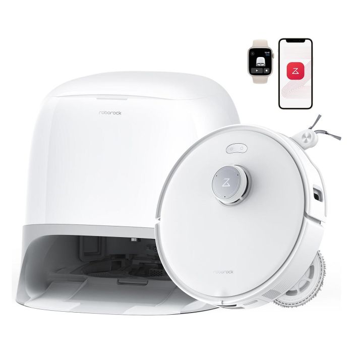 Roborock Qrevo Curv 5A1 Robot Aspirador y Fregador con Estación Base Multifunción Sin Bolsa, Color Negro y Blanco Roborock Qrevo Curv 5A1 Robot Aspirador y Fregador con Estación Base Multifunción Sin Bolsa, Color Negro y Blanco