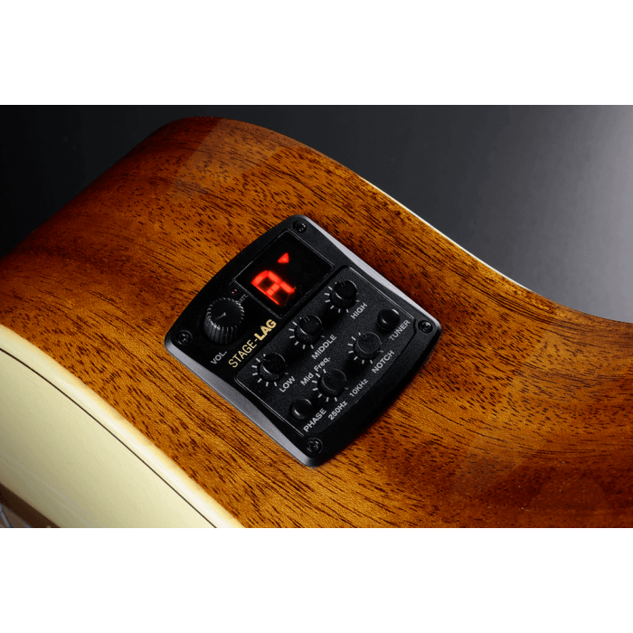 LAG Tramontane 88 A/E Cutaway Lag Guitarra Electroacústica Auditorium Zurdos Natural 10