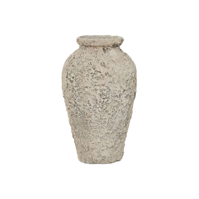 Jarron Item Home DKD Home Decor Gris 25 x 50 x 25 cm Jarron Item Home DKD Home Decor Gris 25 x 50 x 25 cm