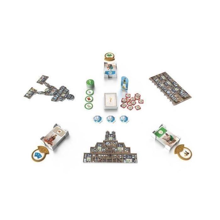 Asmodee 7 Maravillas de los Arquitectos: Expansión Medallas (Ex) | Incluye Coliseo de Roma, Zigurát de Ur, Tokens y Objetivos 2