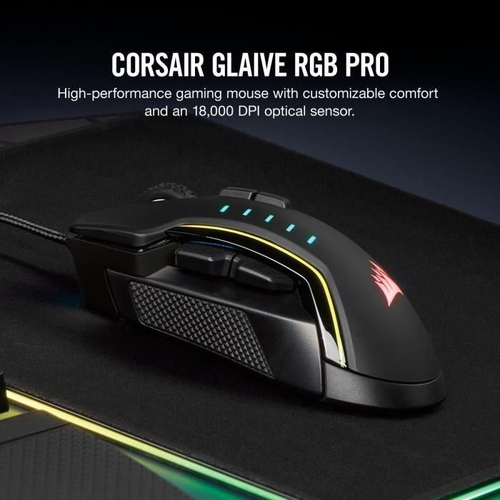 Corsair IRONCLAW RGB ratón mano derecha RF Wireless+Bluetooth+USB Type-A Óptico 18000 DPI 3