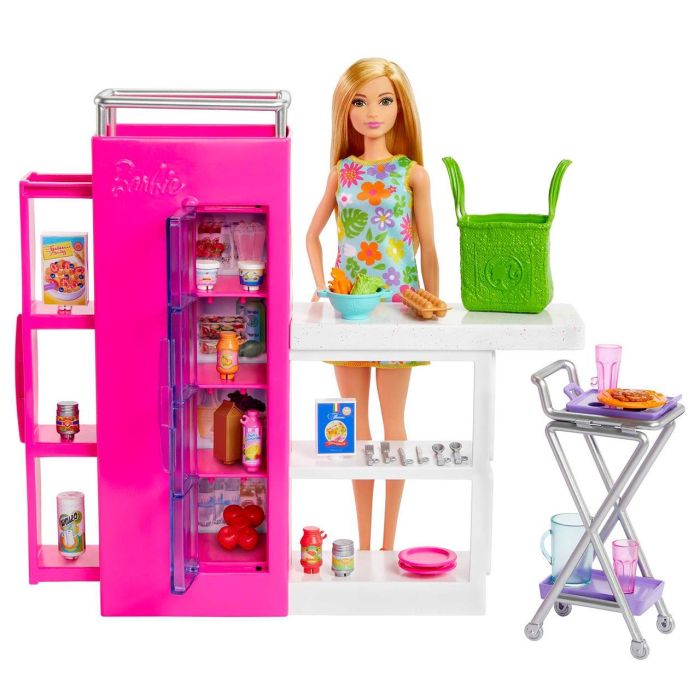 Muñeca Barbie Con Despensa De Ensueño Hjv38 Mattel