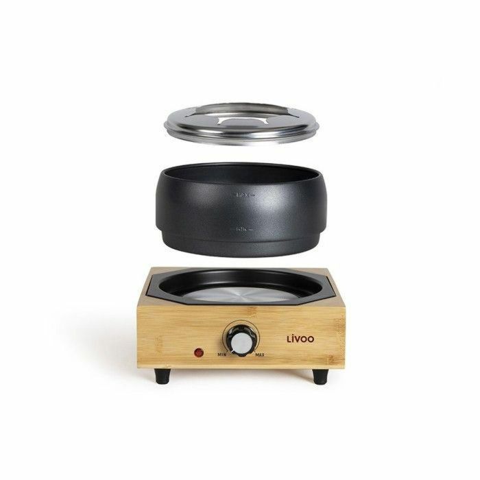 Livoo DOC287 Set de fondue eléctrica 800W 2L para 8 personas con termostato regulable y olla antiadherente sin PFAS 3