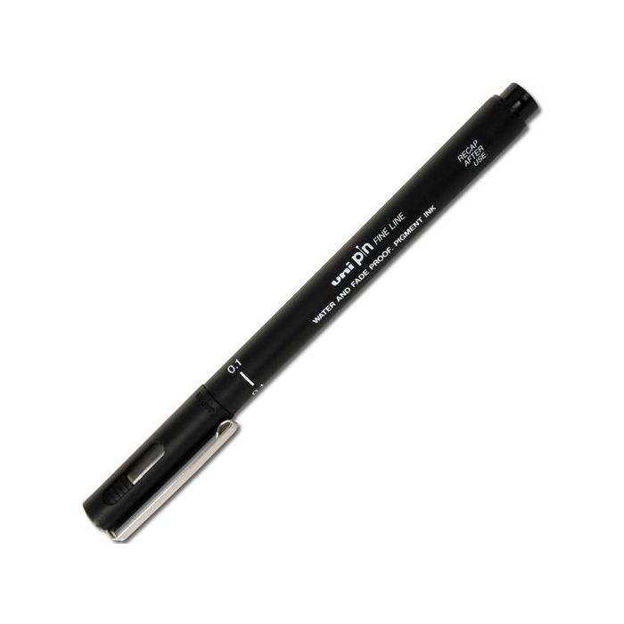 Rotulador Uniball Pin Calibrado Micrometrico 0,1 mm Color Negro Rotulador Uniball Pin Calibrado Micrometrico 0,1 mm Color Negro