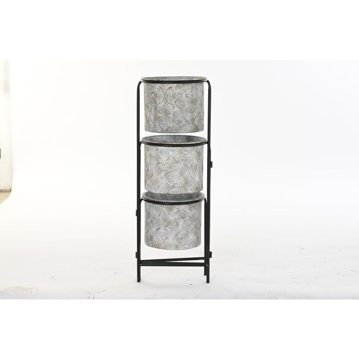 DKD Home Decor Macetero Gris Metal Desmontable 25 x 81 x 82 cm 3