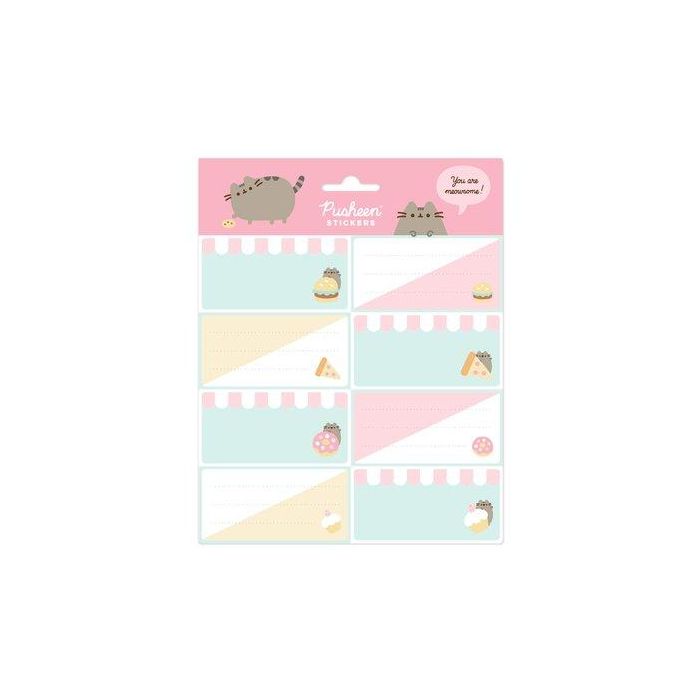 Etiqueta Escolar Erik 8X4 Cm. Pusheen Foodie Collection (16 Ud.)