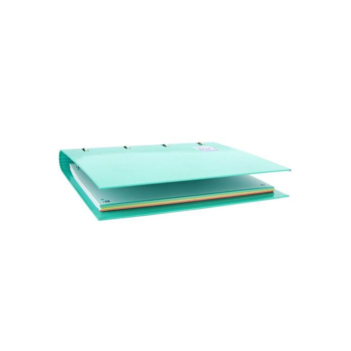 Oxford Europeanbinder Classic Carpeta de Anillas 4x35mm A4+ Recambio 100 Hojas con Goma Elástica y Lomo Ergonómico 11