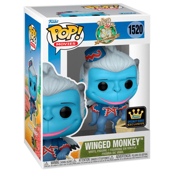 Funko Pop El Mago de Oz - Mono Alado, Figura de Vinilo de 9 cm con Caja Original 1 Funko Pop El Mago de Oz - Mono Alado, Figura de Vinilo de 9 cm con Caja Original 1