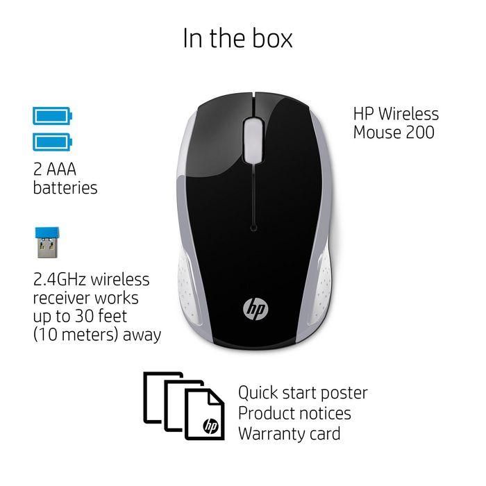 HP Ratón Inalámbrico 200 Pike Silver. Diseño Ambidextro Cómodo para Ambas Manos. Ratón Asequible para PC y Portátil 1 HP Ratón Inalámbrico 200 Pike Silver. Diseño Ambidextro Cómodo para Ambas Manos. Ratón Asequible para PC y Portátil 1