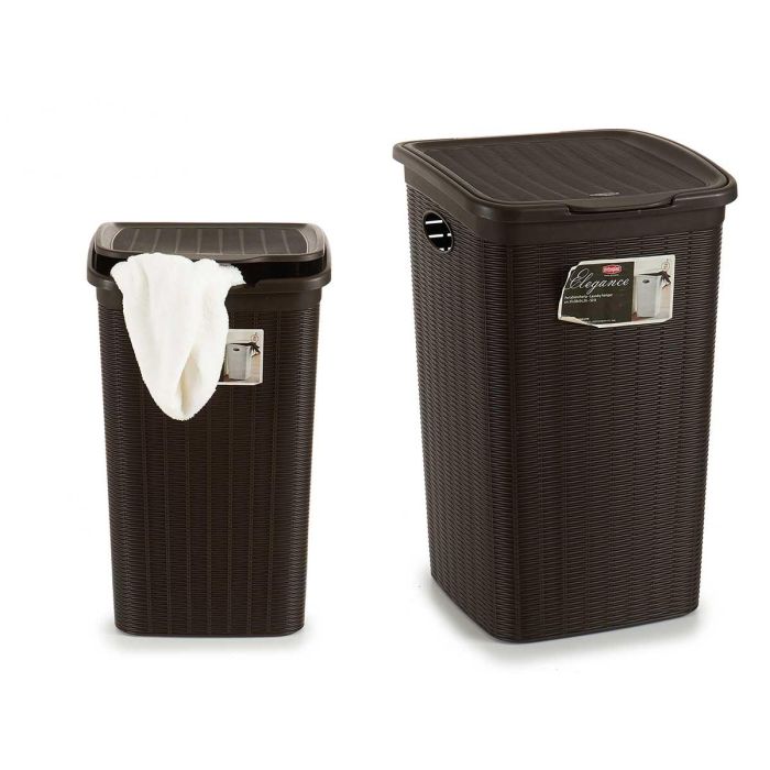 Pongotodo Elegance 50L Chocolate Stefanplast 36.5x54.5x38 cm (6 Unidades) Pongotodo Elegance 50L Chocolate Stefanplast 36.5x54.5x38 cm (6 Unidades)