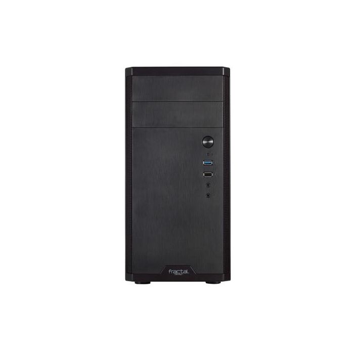 Fractal Design CORE 1100 Mini Tower PC Negro - FD-CA-CORE-1100-BL - Compatible con micro ATX/Mini-ITX, Ventilador 120mm 7