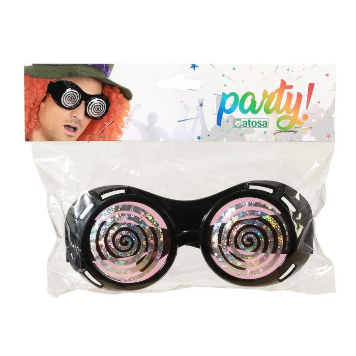 Gafas Carnaval Espirales Negro Adulto 1