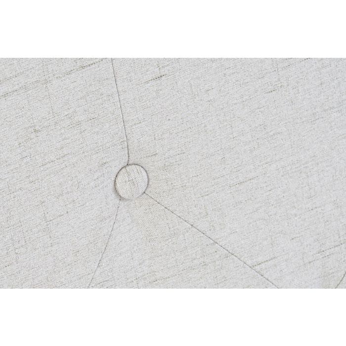 DKD Home Decor Cabecero Cama Scandi Blanco. Ancho 160 cm, Alto 65 cm, Largo 7 cm. Fabricado en Poliéster y Rubberwood. 2