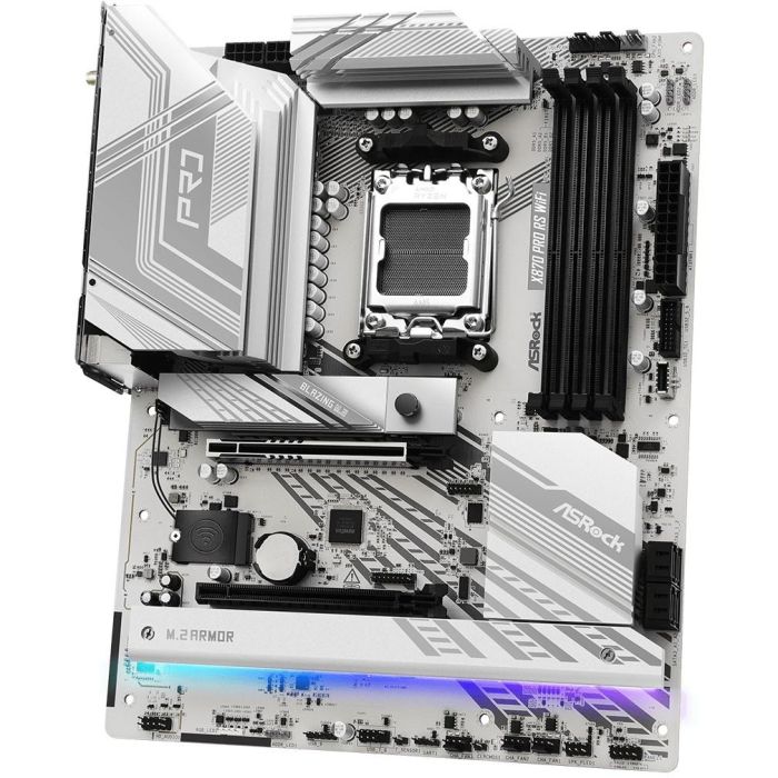 ASRock X870 Pro RS WiFi AMD X870 Socket AM5 ATX - Compatible con Ryzen 7000/8000/9000, DDR5, Wi-Fi 7 - 90-MXBQ00-A0UAYZ 4 ASRock X870 Pro RS WiFi AMD X870 Socket AM5 ATX - Compatible con Ryzen 7000/8000/9000, DDR5, Wi-Fi 7 - 90-MXBQ00-A0UAYZ 4