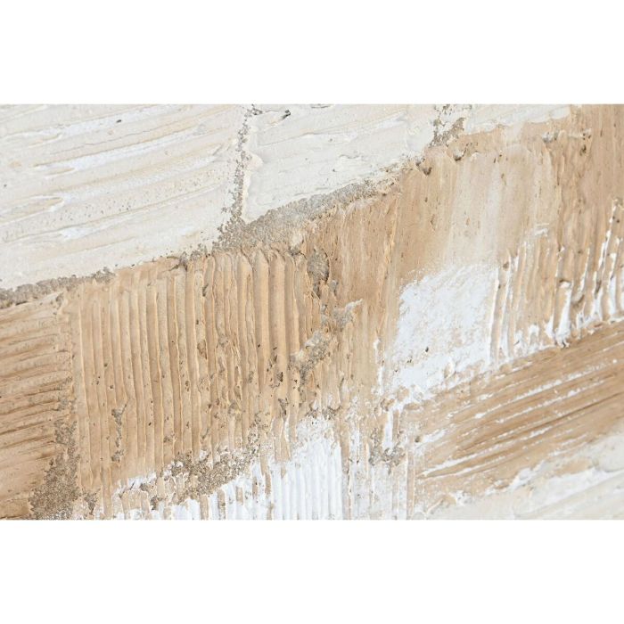 DKD Home Decor Cuadro Abstracto Urban Beige Blanco 92x122x4.5 cm - Pack 2 Unidades 6