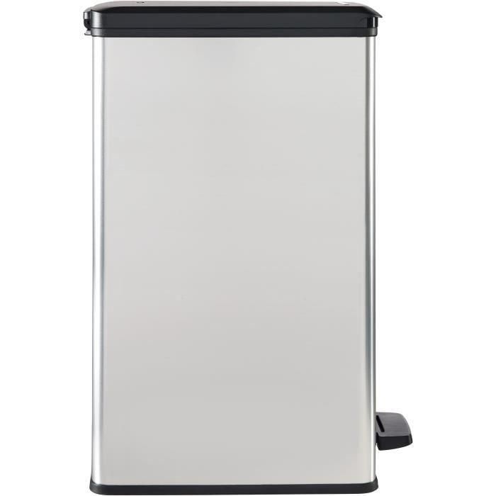 Papelera Slim - SLIM BIN - CURVER - 40L - Ahorro de espacio - 40 x 25 x 61 cm - Gris metalizado 3 Papelera Slim - SLIM BIN - CURVER - 40L - Ahorro de espacio - 40 x 25 x 61 cm - Gris metalizado 3