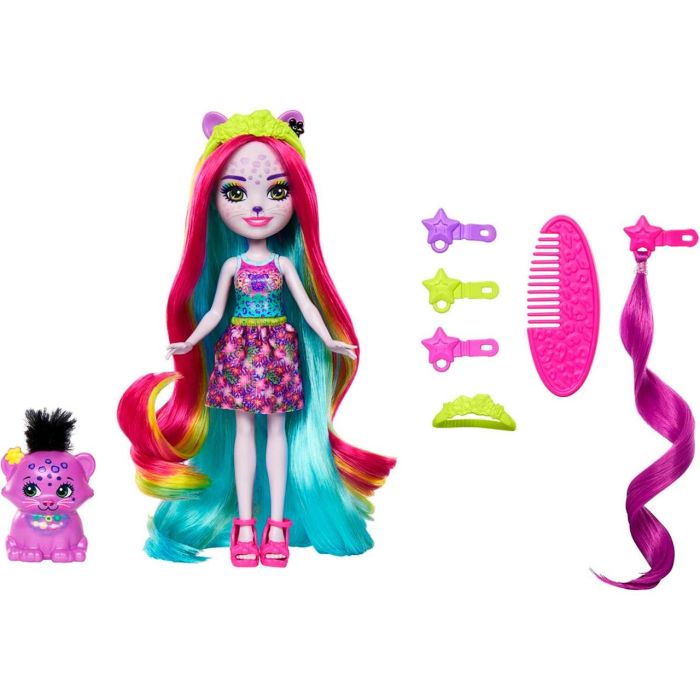 Muñeca Enchantimals Persida Panther Y Mistery Htj69 Mattel 1