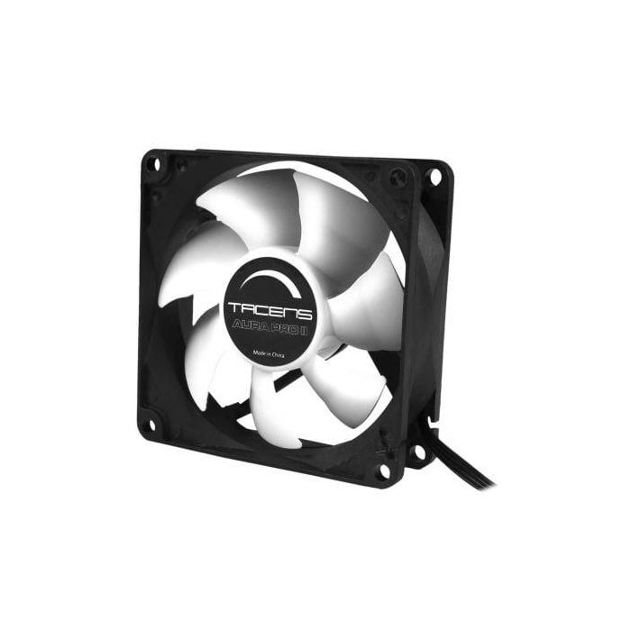 VENTILADOR TACENS AURA PRO II - 12CM - 9DB - ADAPTADOR VELOCIDAD - TORNILLOS GOMA ANTIVIBRACION