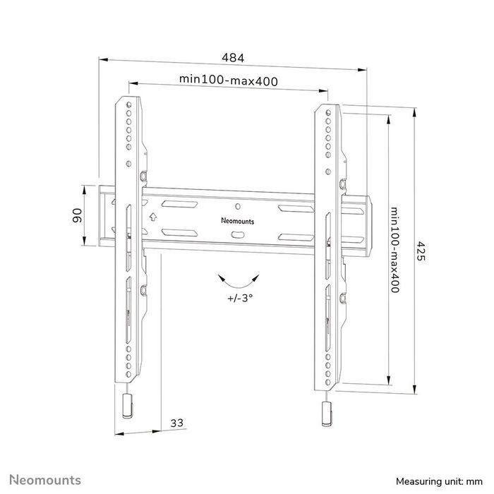 Neomounts Select Wl30S-850Bl14 Fixed Wall Mount For 32-65" Screens - Black 18 Neomounts Select Wl30S-850Bl14 Fixed Wall Mount For 32-65" Screens - Black 18