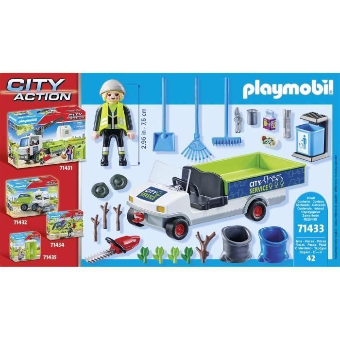 Limpieza Urbana Con Coche Eléctrico 71433 Playmobil 3