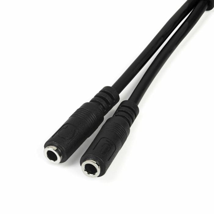 Adaptador Audio Jack Startech MUYHSMFF Negro 0,2 m 4 Adaptador Audio Jack Startech MUYHSMFF Negro 0,2 m 4