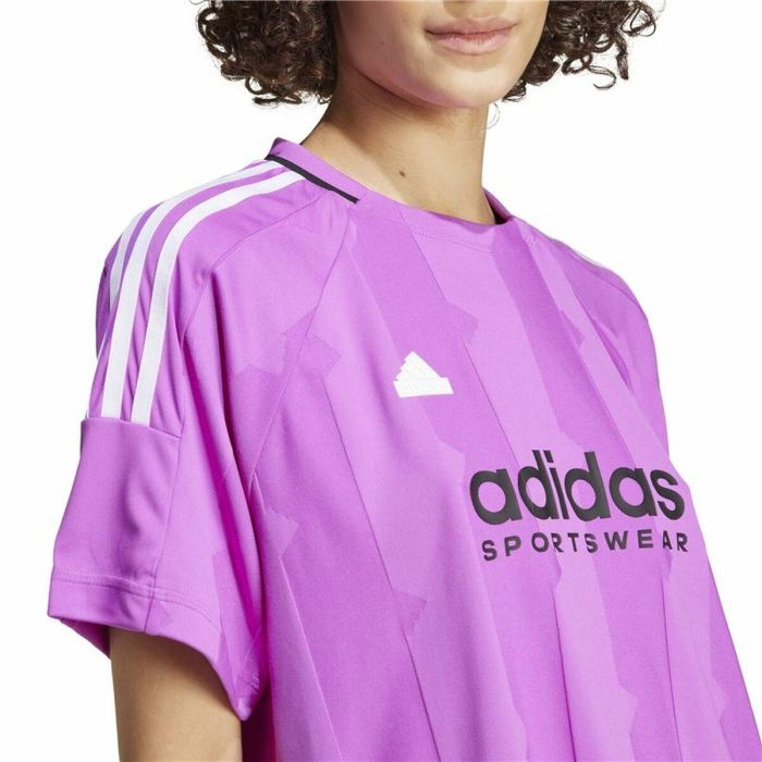 Camiseta de Manga Corta Hombre Adidas Tiro Cut 3 Morado 1 Camiseta de Manga Corta Hombre Adidas Tiro Cut 3 Morado 1