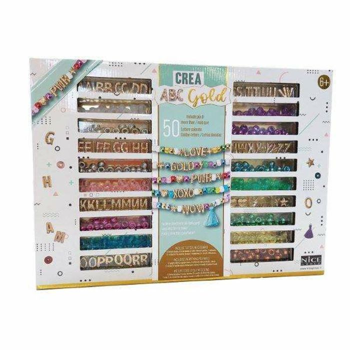 Set perlas precious gold para crear tus propias pulseras 33x24x3 cm 1 Set perlas precious gold para crear tus propias pulseras 33x24x3 cm 1