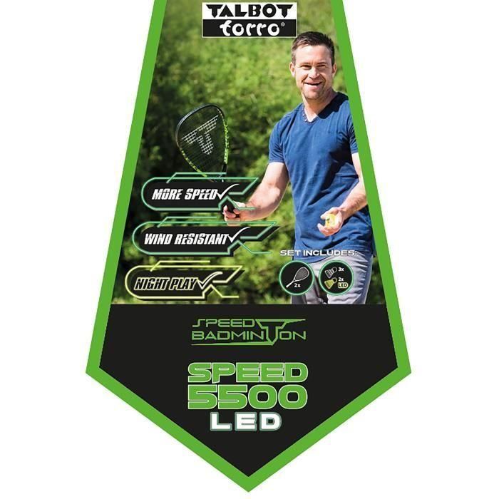 Schildkrot SCH4015752901181 Set de Speedbádminton SPEED 5500 LED 5