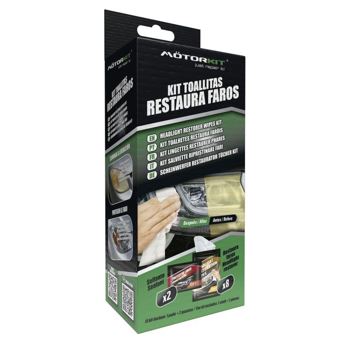 Kit Toallitas Restaura Faros Motorkit Cs48 MOT1004 10 Kit Toallitas Restaura Faros Motorkit Cs48 MOT1004 10