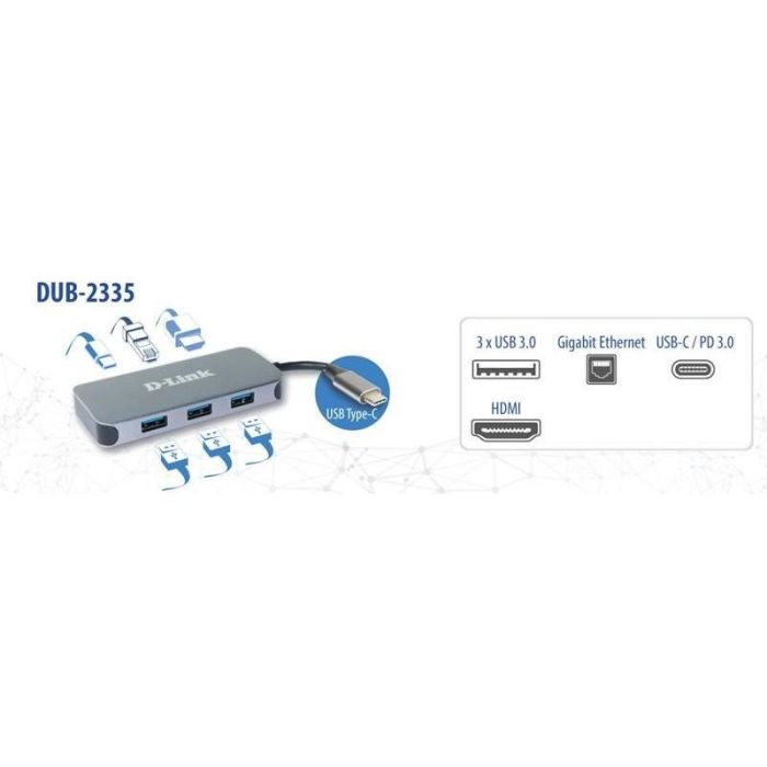 Dockstation D-Link DUB-2335 Gris 2 Dockstation D-Link DUB-2335 Gris 2