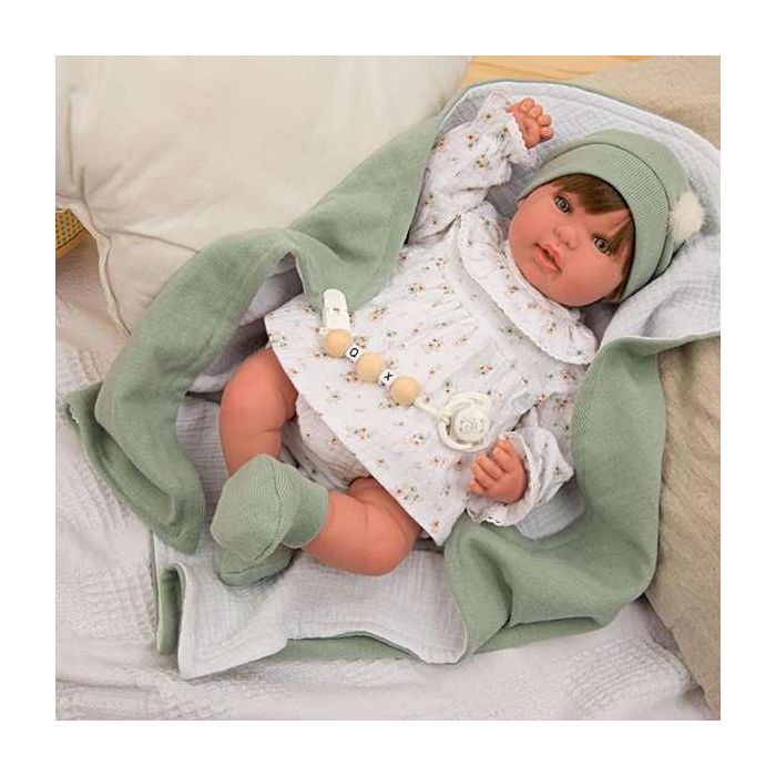 Muñeca reborn arias 45 cm paulina c/manta 5 Muñeca reborn arias 45 cm paulina c/manta 5