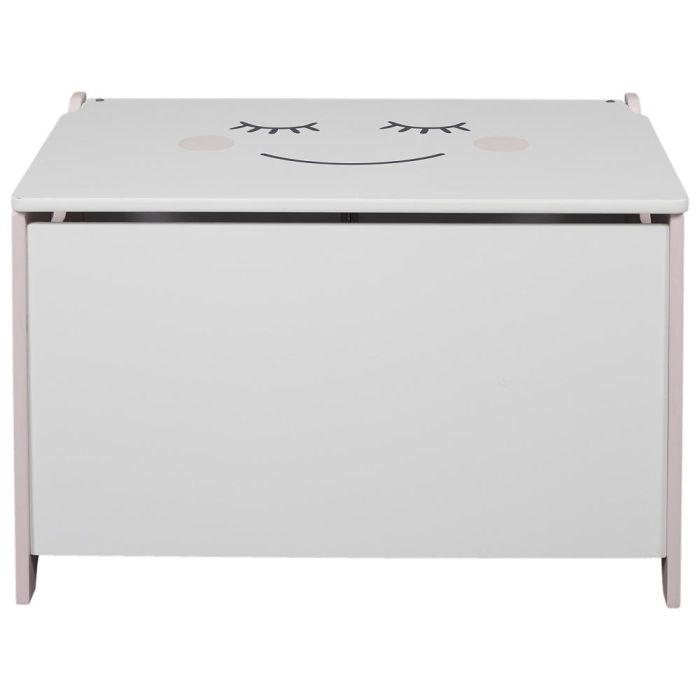 Home Deco Kids Baúl Luna 60x36,5x39 cm para Juguetes con Asas y Tapa Decorada Rosa 2