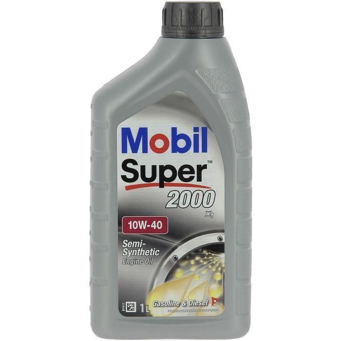 Contenedor de aceite de motor - MOBIL - S2000 10W40 - 1 L - 4 estaciones