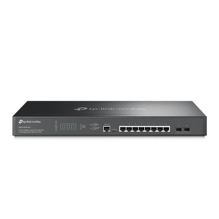 Omada 8× 100/1000/2500 Mbps RJ45, 2× 10G SFP+ Slots, RJ45/Micro-USB, 80 Gbps, 16 K MAC, 9 KB Jumbo, 440 x 180 x 44 mm Omada 8× 100/1000/2500 Mbps RJ45, 2× 10G SFP+ Slots, RJ45/Micro-USB, 80 Gbps, 16 K MAC, 9 KB Jumbo, 440 x 180 x 44 mm