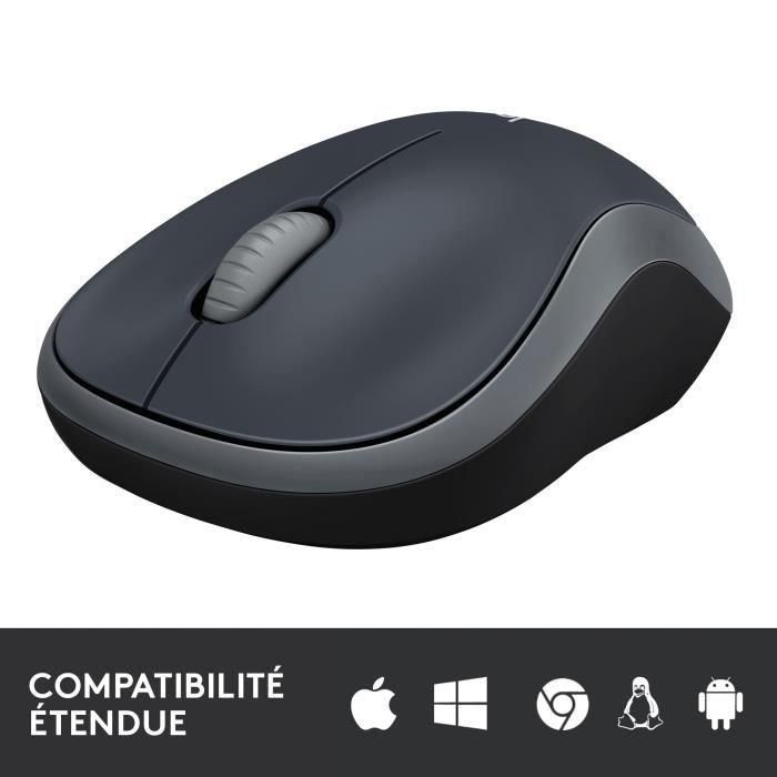 Logitech M185 Ratón Inalámbrico RF Plug & Play con Nano Receptor USB, Diseño Ergonómico, Batería hasta 1 Año, Gris 4 Logitech M185 Ratón Inalámbrico RF Plug & Play con Nano Receptor USB, Diseño Ergonómico, Batería hasta 1 Año, Gris 4