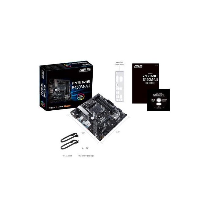 ASUS PRIME B450M-A II AMD B450 Zócalo AM4 micro ATX 6 ASUS PRIME B450M-A II AMD B450 Zócalo AM4 micro ATX 6