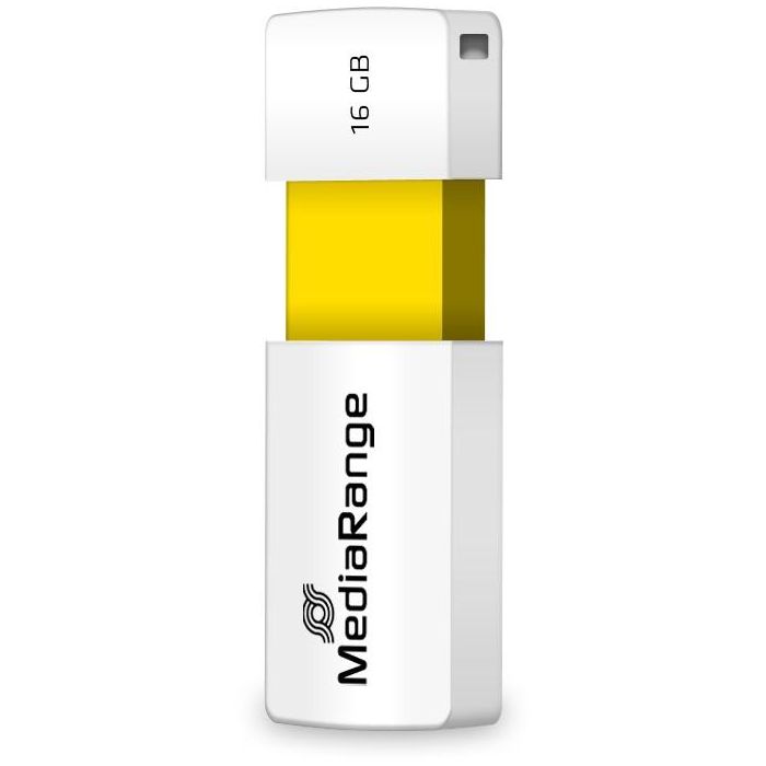 STICK MediaRange USB-Stick 16GB USB 2.0 Slider yellow 0 STICK MediaRange USB-Stick 16GB USB 2.0 Slider yellow 0
