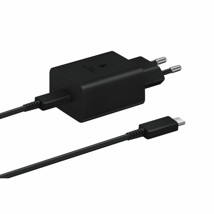 Samsung EP-T4510 Cargador de Pared Carga Súper Rápida 45W 1 Puerto USB-C con Cable 1.8m Universal Negro 1 Samsung EP-T4510 Cargador de Pared Carga Súper Rápida 45W 1 Puerto USB-C con Cable 1.8m Universal Negro 1