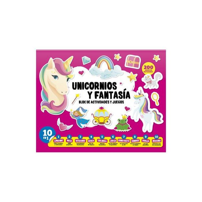 Juego Imagiland Bloc De Actividades Y Juegos Unicornios Y Fantasia