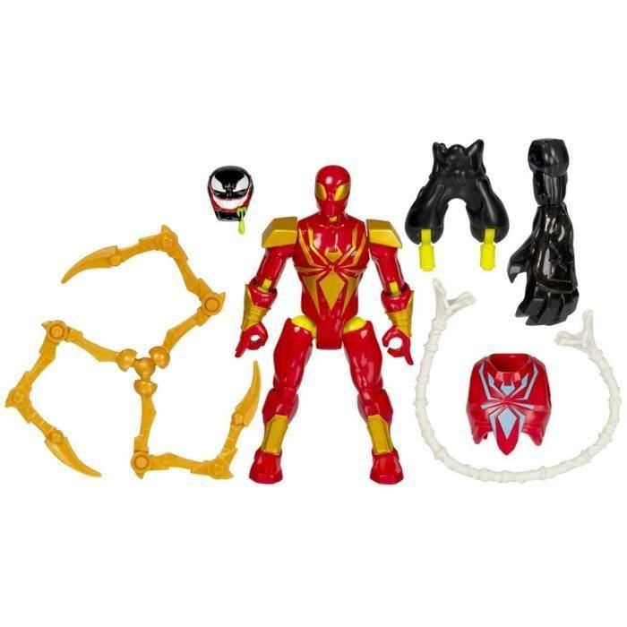 MixMashers Iron Spider Deluxe, figura personalizable de 12 cm para mezclar y combinar con accesorios, Marvel, a partir de 4 años 1