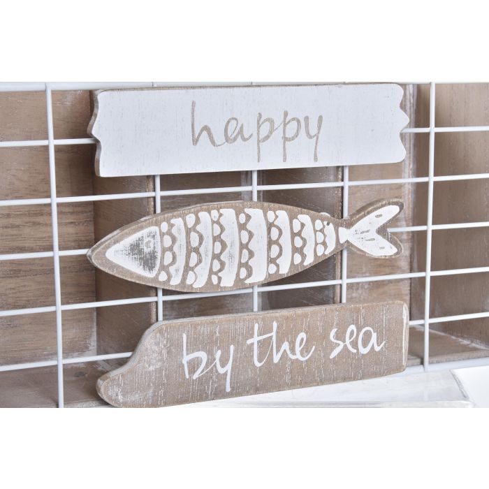 DKD Home Decor Botellero Mediterráneo de Madera y Metal, Marrón Blanco, 26x15x27 cm, Colección Pollença con Detalle Peces (Pack de 4 Unidades) 2 DKD Home Decor Botellero Mediterráneo de Madera y Metal, Marrón Blanco, 26x15x27 cm, Colección Pollença con Detalle Peces (Pack de 4 Unidades) 2