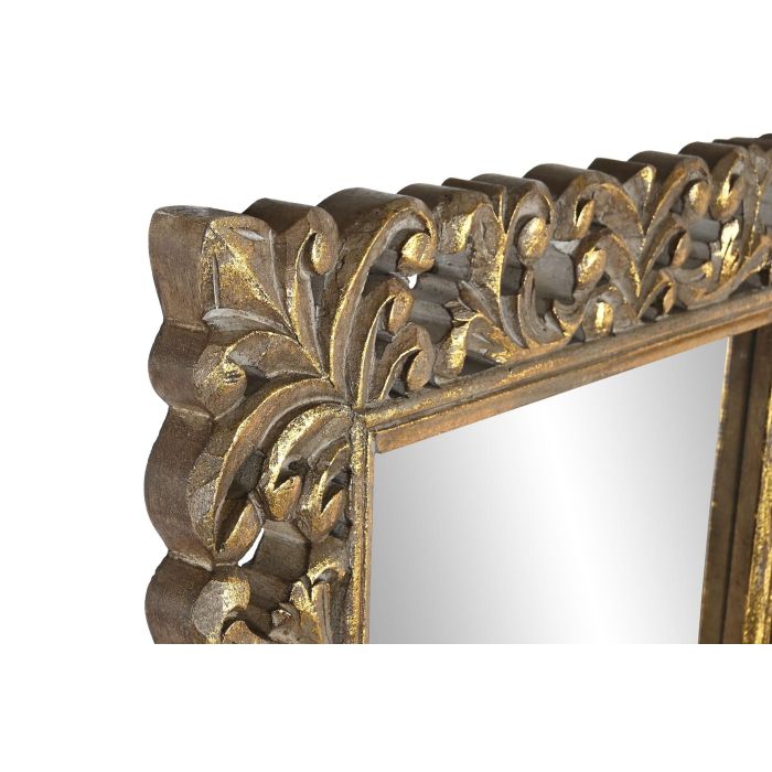 DKD Home Decor Espejo Chic Dorado 180 x 60 cm de Mango y Cristal 1