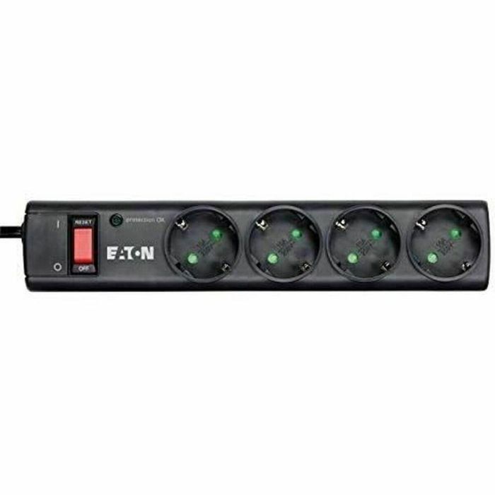 Eaton Protection Strip 4, Descargador de Sobretensión, Tira Protectora con 4 Tomas DIN, 10A, Garantía 20.000€