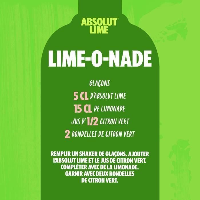 Absolut Lime - Vodka con sabor - 40% - 70 cl 4