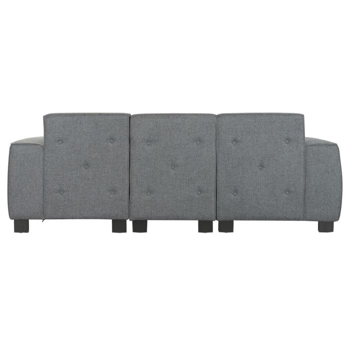 DKD Home Decor Sofá Modular de Poliéster y Madera Gris Oscuro 170 x 82 x 231 cm 17