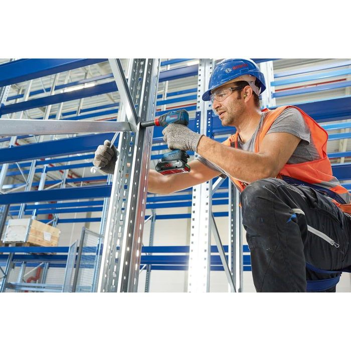 Bosch Professional Kit Combo 2 Herramientas 18V: Atornillador de Impacto GDX 18V-200, Taladro GSR 18V-55, 2 Baterías 4.0Ah y Cargador 7