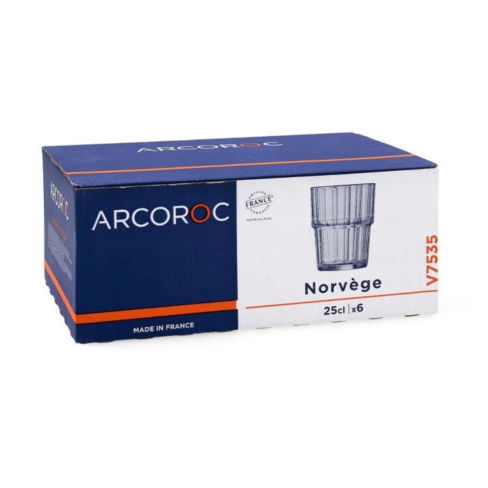 Vaso Arcoroc Noruega Transparente Vidrio 2