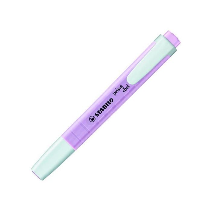 Stabilo Marcador Fluorescente Swing Cool Pastel Violeta Caja 10 Unidades